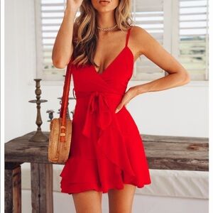 Hello Molly Red Mini Dress XS NWT​​​​​